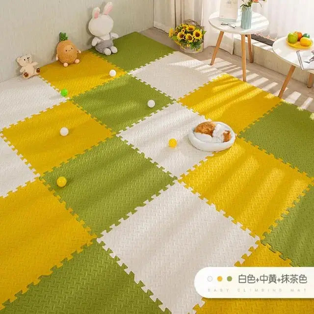16pcs Foam Baby Play Mat Puzzle Mat Kids Interlocking Exercise Tiles Rugs Puzzle Floor Tiles Toy Carpet Soft Carpet 30*30*1cm Suncollections