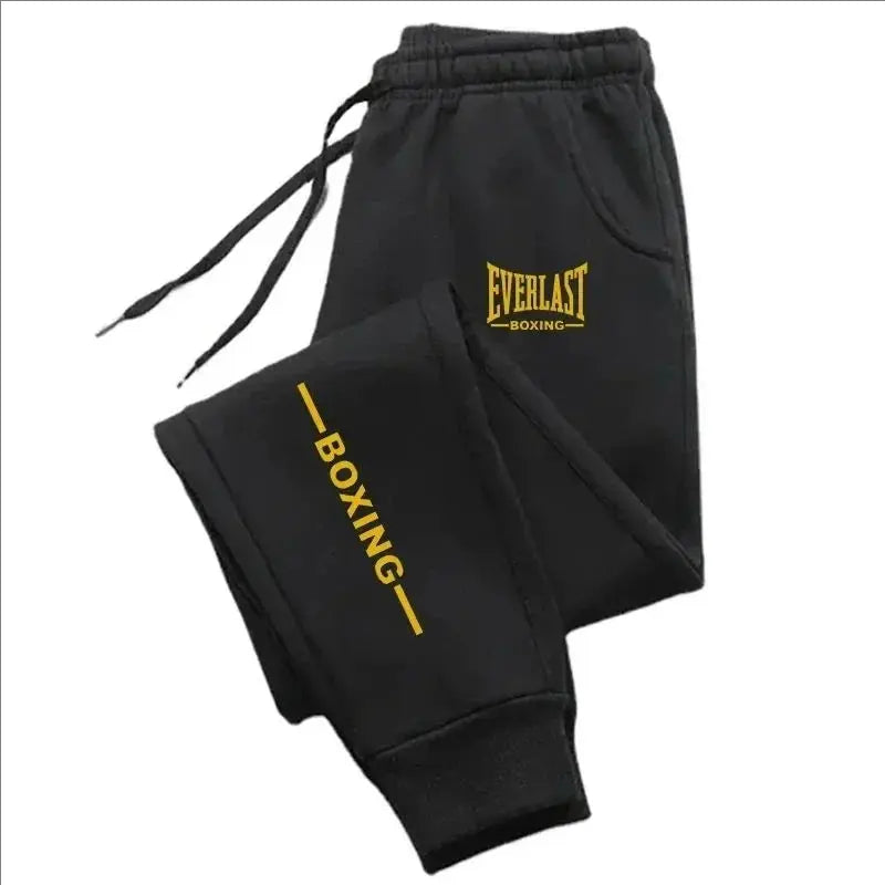 2025 Autumn Winter EVERLAST Printed Running Pants Men Women Outdoor Sports Fitness Pants Jogging Fleece Casual Sports Pants Suncollections