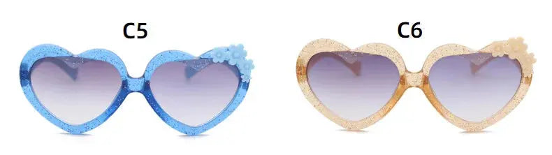 Girls Boys Cute Cartoon Flower Sunglasses Outdoor Sun Protection Children Lovely Vintage Glasses Protection Classic Kids Eyewear - Suncollections