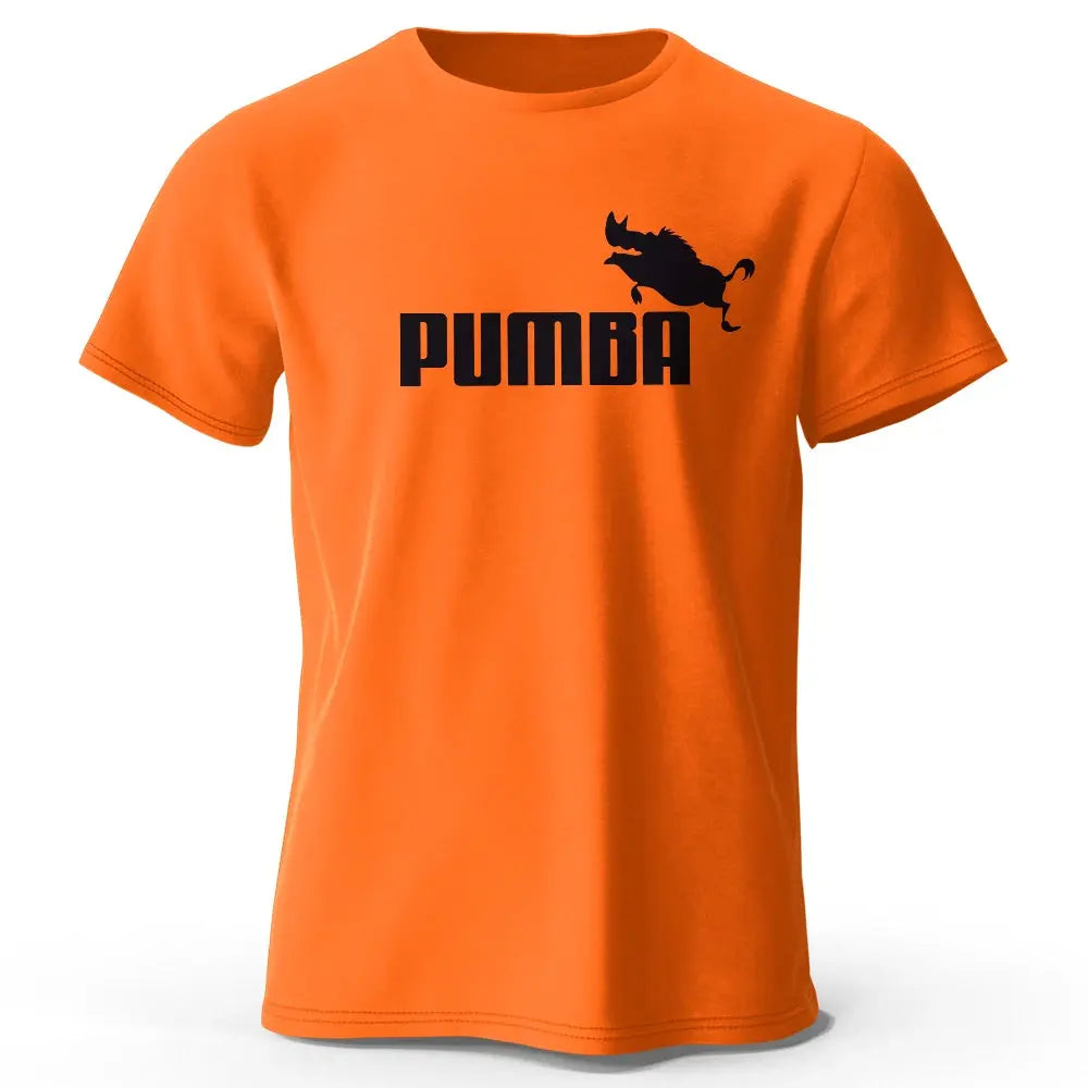 Joke The Pumba Printed Men's T-Shirt 100% Cotton Oversized Funny Graphic Tees for Men Summer Tops - Suncollections