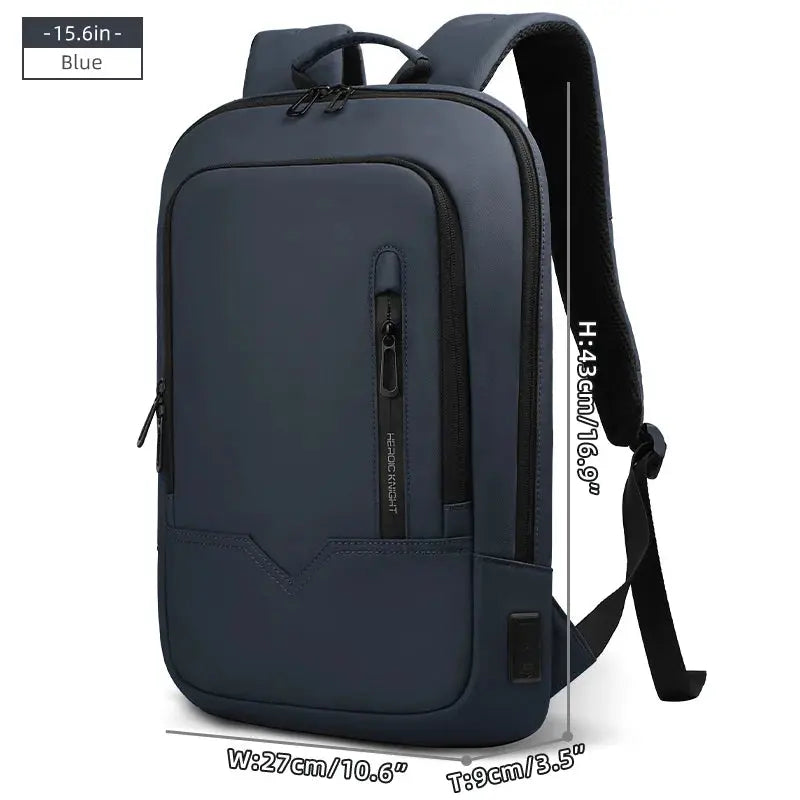 Heroic Knight Laptop Work Backpack Slim Men Waterproof Multifunctional 15.6"17" Business Trip Backpack Fashion Male School Bag - Suncollections