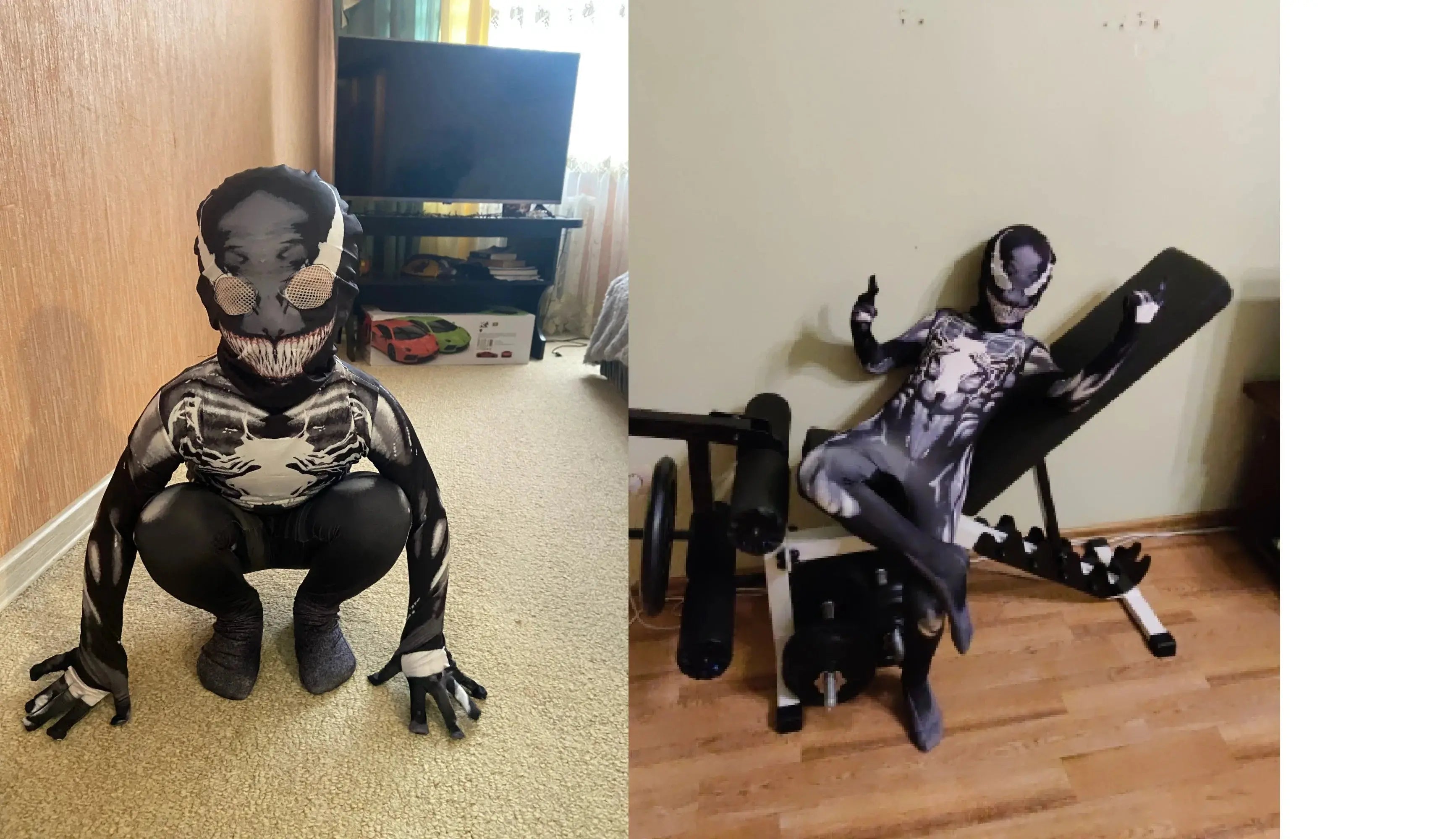 superheros Cosplay halloween costumes forNew venom costume suit jumpsui symbiote spidermancostumes Suncollections