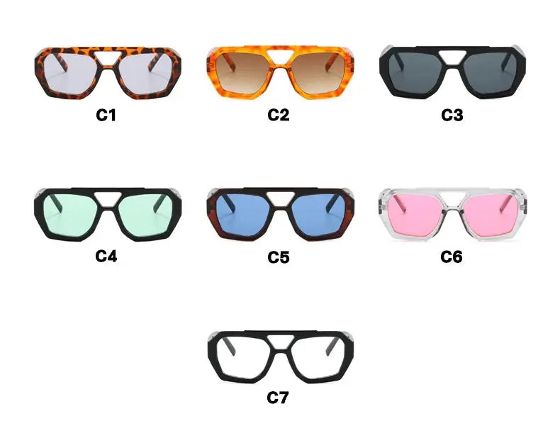 Vintage Square Sunglasses for Women/Men - Suncollections