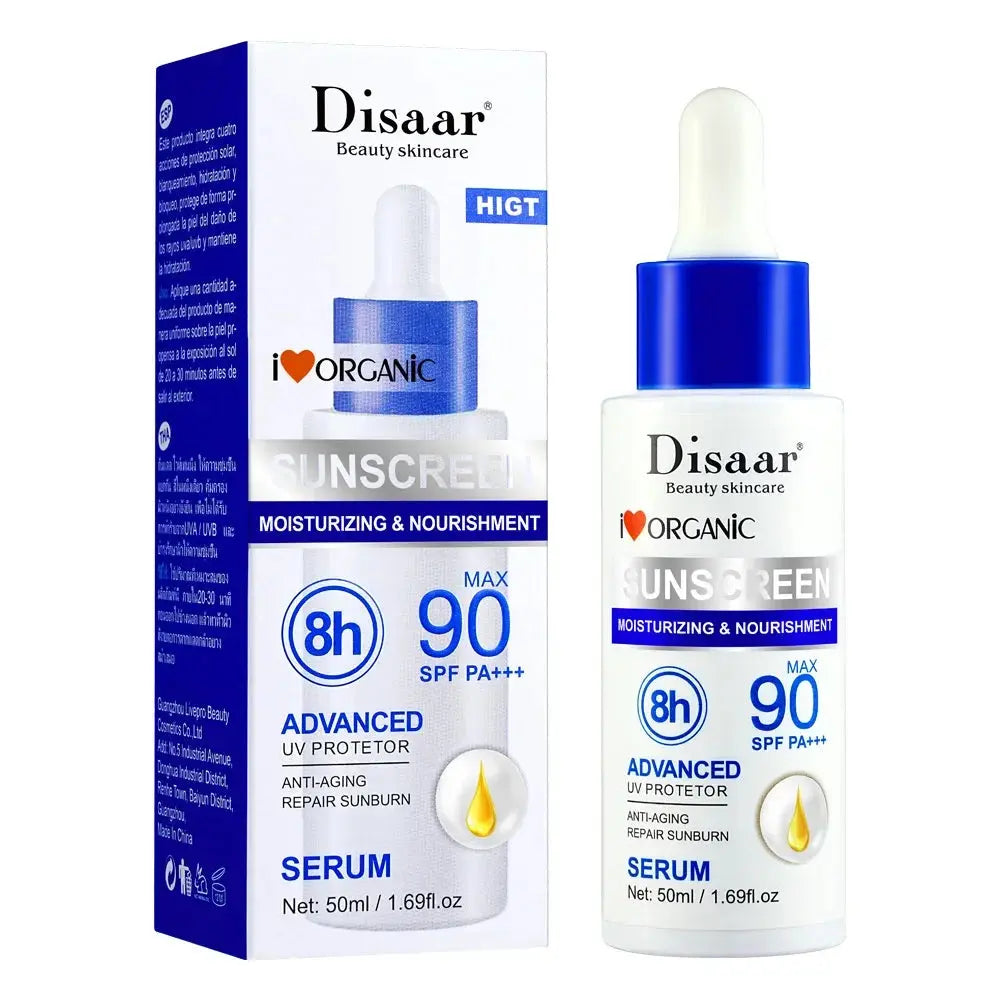Disaar SPF 90 Sunscreen Serum Long Lasting UV Protector Sunblock Moisturizing Anti-aging Repair Skin Protective Essence 50ml - Suncollections