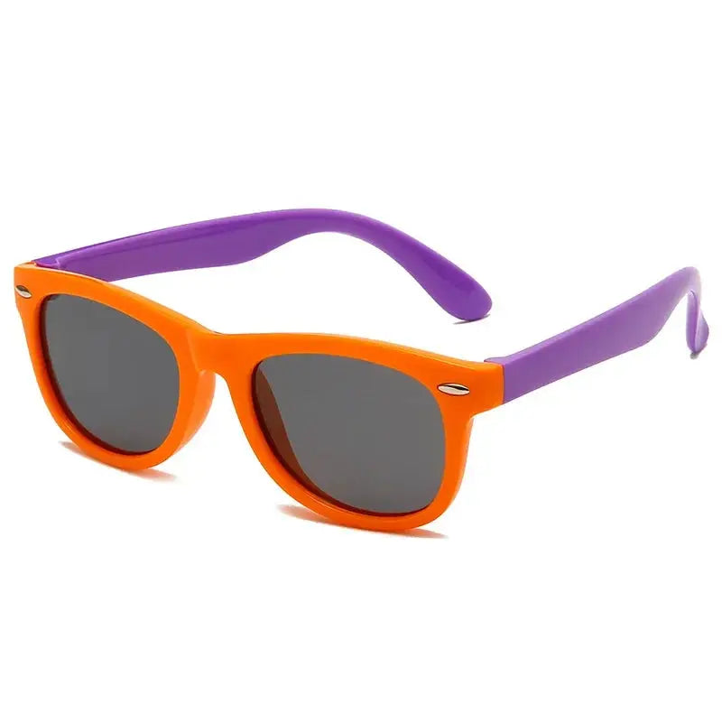 Kids Silicone Round Sunglasses Classic UV400 Eyewear for Boys Girls Computer Goggles Children Sunglasses UV Protection Eyewear - Suncollections