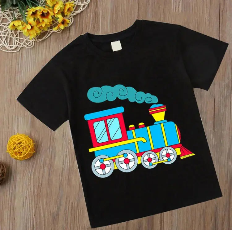 Funny cartoon car tractor T-Shirt Kids - Suncollections