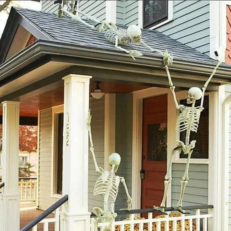 Halloween Skull Skeleton 40/90cm Posable Skeleton Human Shape Bones Halloween Party Home Decorations Haunted House Horror Props Suncollections