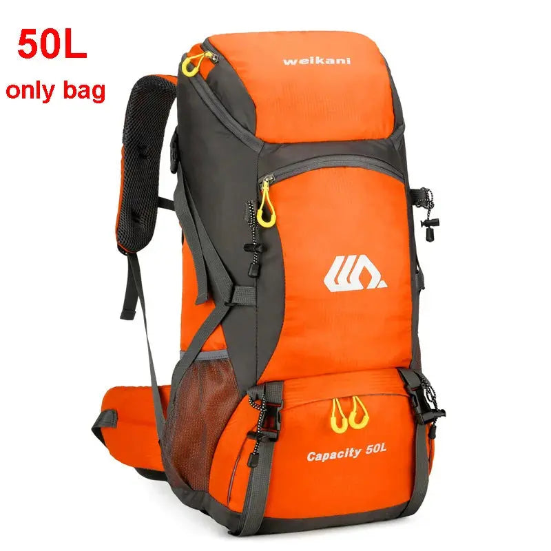50L Travel Backpack Camping Men Large Hiking Bag Tourist Rucksack Waterproof Outdoor Sports Climbing Mountaineering Bag Luggage - Suncollections