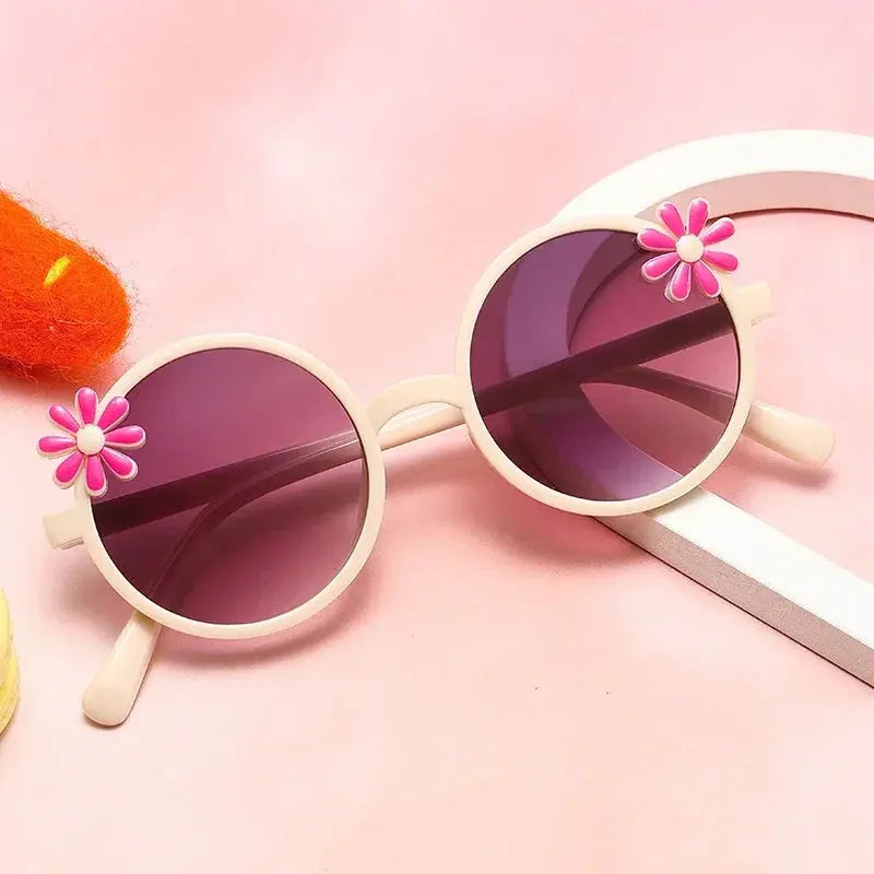 New Children's Glasses Floret Anti-ultraviolet Fashion Children's Sunglasses Outdoor Shading Travel Children's Mirror Eyewear - Suncollections