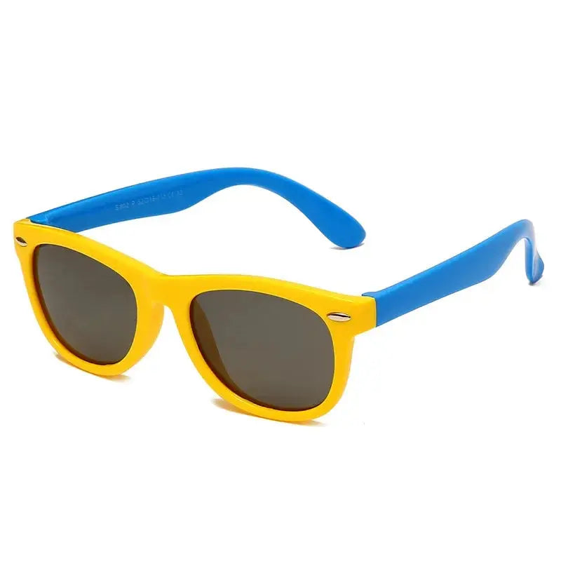Kids Silicone Round Sunglasses Classic UV400 Eyewear for Boys Girls Computer Goggles Children Sunglasses UV Protection Eyewear - Suncollections
