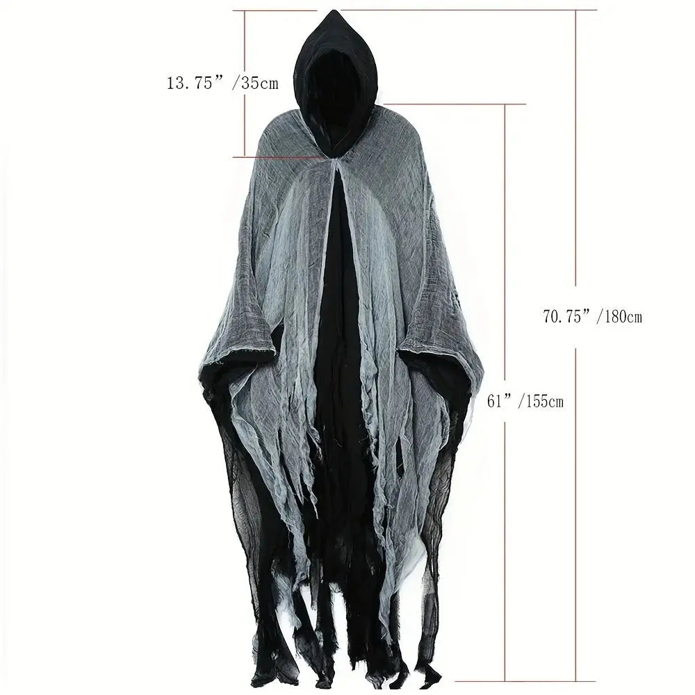 Halloween Cloak Skeleton Clothes Mask Ghost House Chamber Of Secrets Dressing Up Zombies Costume Props Halloween Gift Suncollections