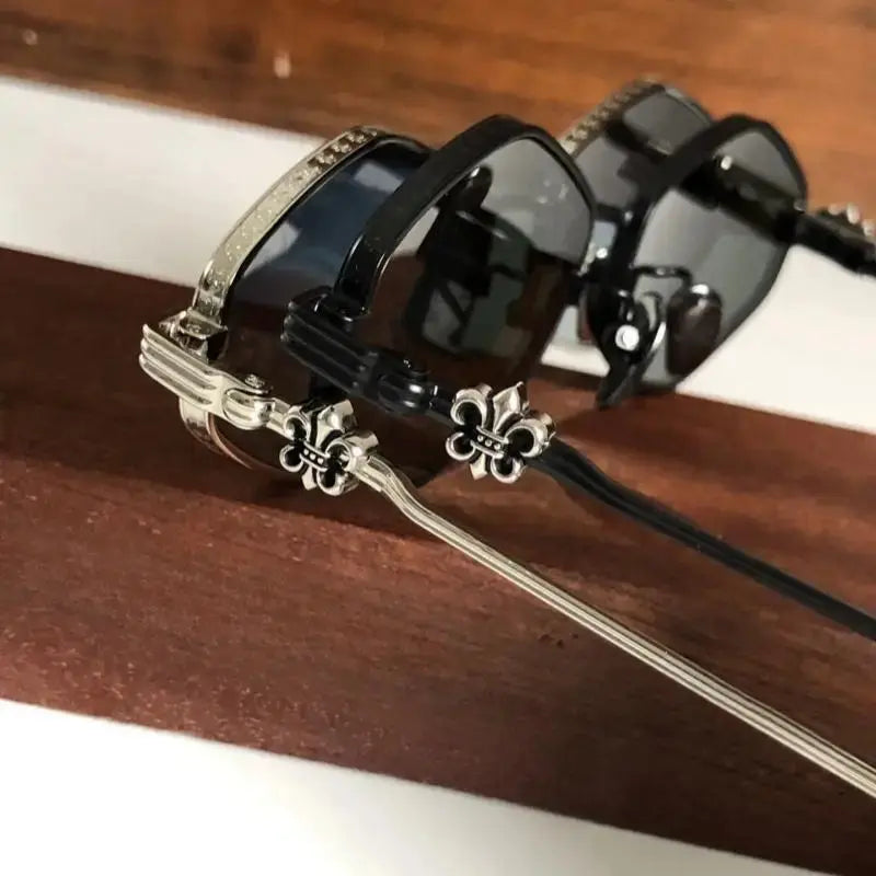 New Fashion Men Women Sunglasses CH8286 High Quality Titanium Punk Steam SUNGLASSES Outdoor Driving Party UV400 Sunscreen Glasse - Suncollections