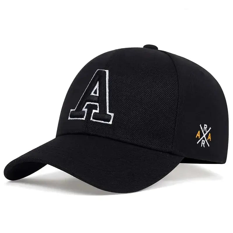 A Letter Side Ar Embroidery Baseball Caps - Suncollections