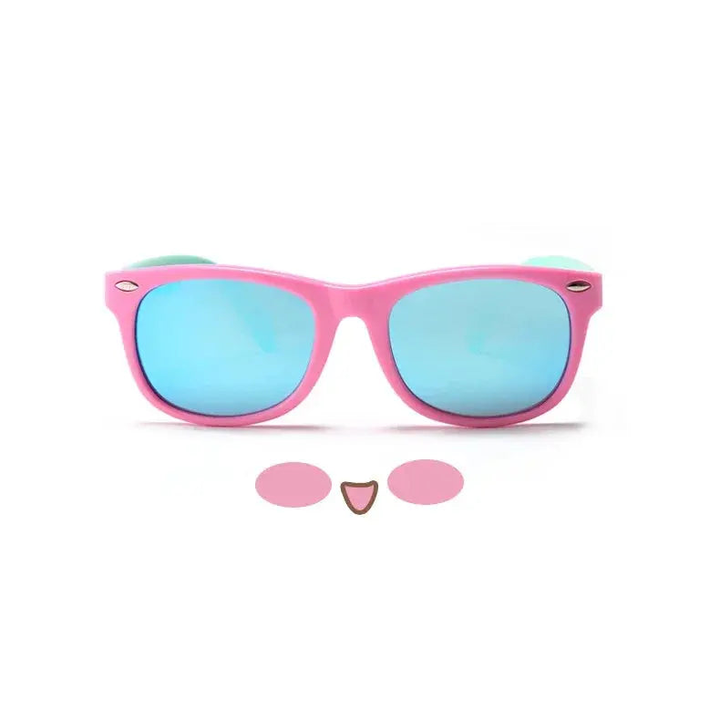 New Polarized Kids Sunglasses TR90 Silicone Boys Girls Sun Glasses Children Baby Outdoors Goggle Shades Eyewear UV400 Age 3-12 - Suncollections