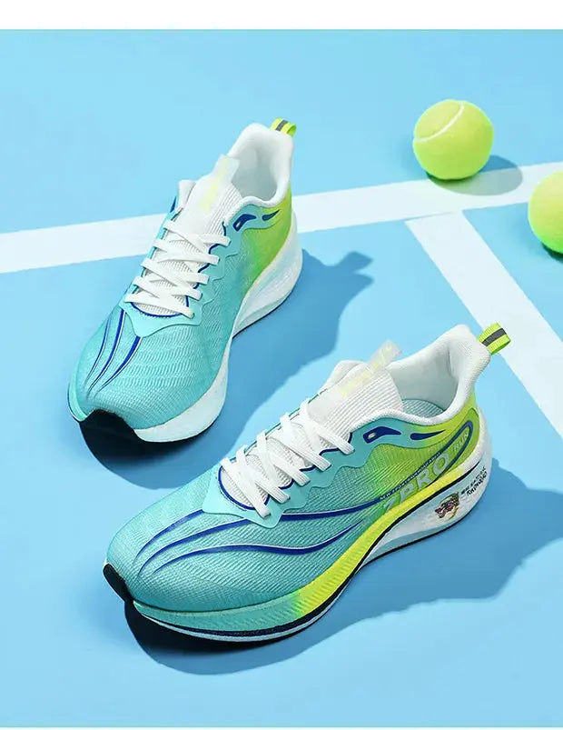 Summer Men's Running Shoes New Professional Carbon Plate Sports Training Shoes Outdoor Non-slip Shock-absorbing Tennis Shoes Suncollections