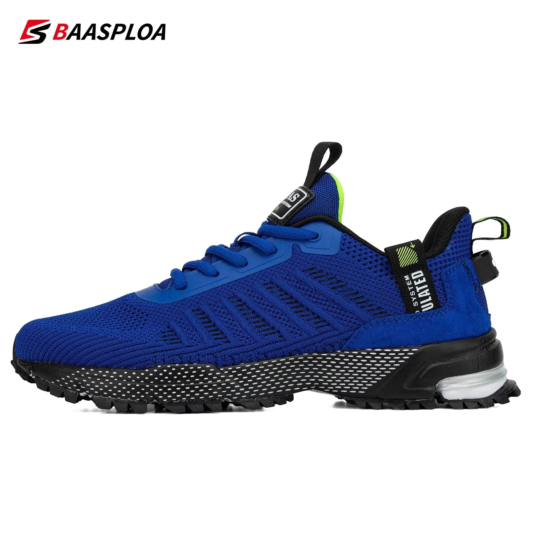 Baasploa 2022 New Male Sneakers Shoes Breathable Mesh Men Running Shoes Outdoor Grass  Walking Gym Shoes For Men Plus size 41-50 Suncollections