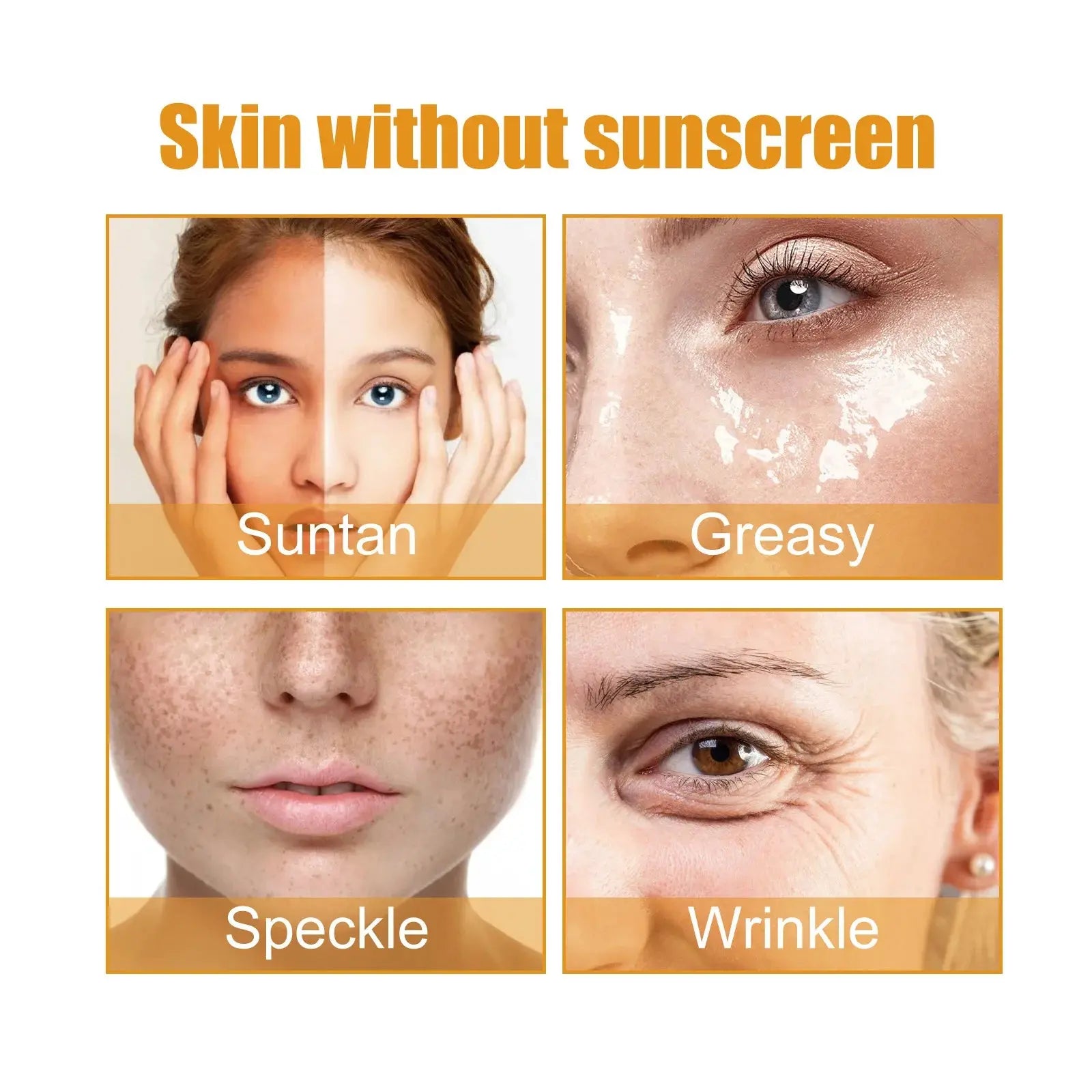 Summer organic sunscreen face body Sunblock outdoor isolation UV protection SPF 50 Moisturizing whiten not greasy sun cream - Suncollections