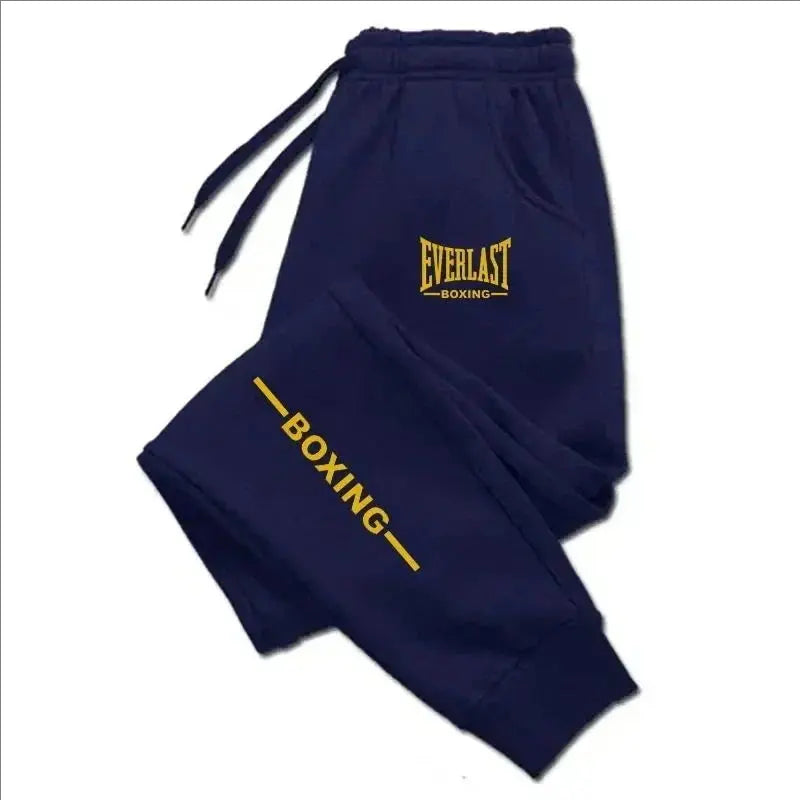 2025 Autumn Winter EVERLAST Printed Running Pants Men Women Outdoor Sports Fitness Pants Jogging Fleece Casual Sports Pants Suncollections