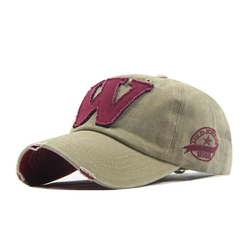 W Letter Baseball Cap - Suncollections