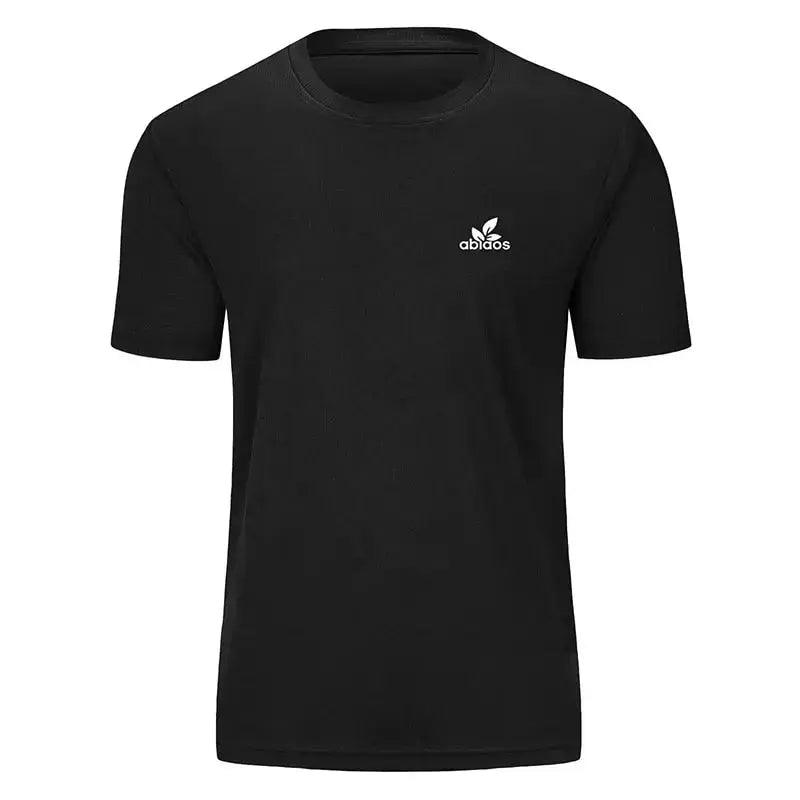 Men's Summer New Classic Solid Colour Loose Original Printed Short Sleeve T-Shirt Casual Comfortable Fashion Home Sports Tops - Suncollections