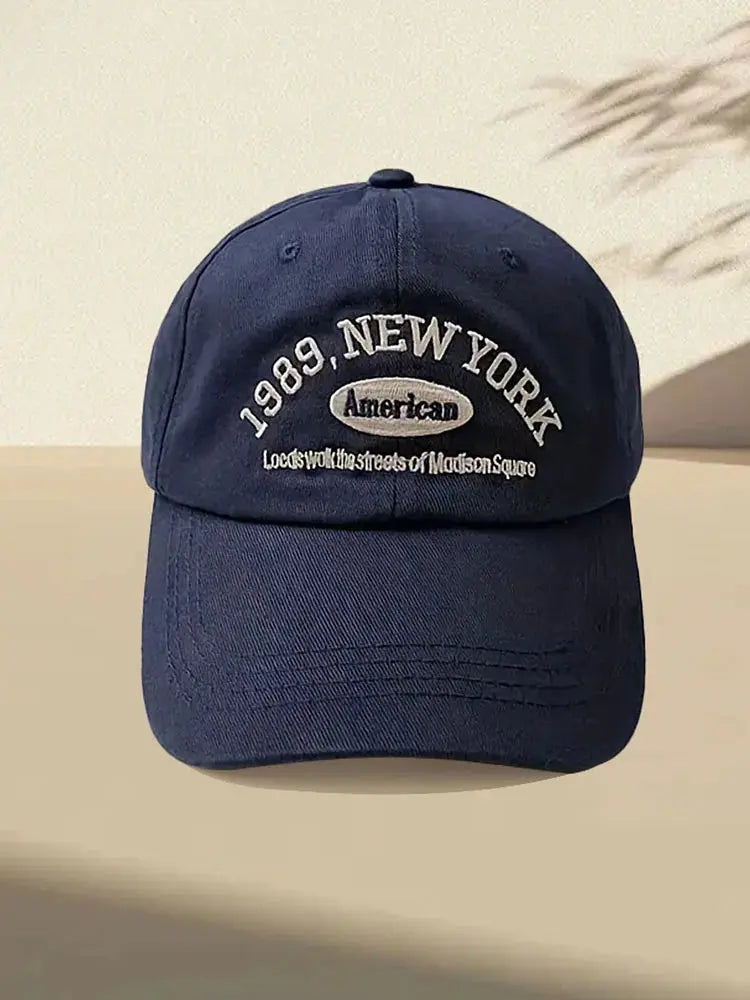One Retro Embroidered Adjustable Baseball Cap - Suncollections