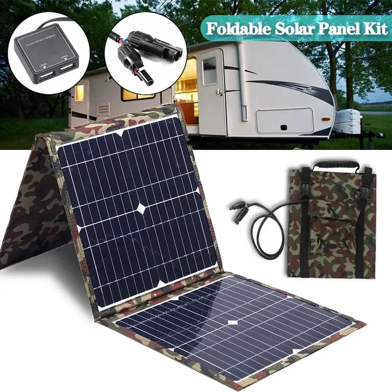 100- 800W Foldable Solar Panel Kit Complete Solar Power Station MPPT Portable Generator Charger 18V for Car Boat Caravan Camping - Suncollections
