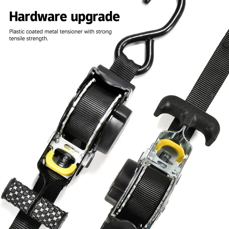 Retractable Auto Ratchet Strap Automatic Shrink Bundle Tape Retractable Belts For Motorcycles Convenience Luggage Straps Suncollections