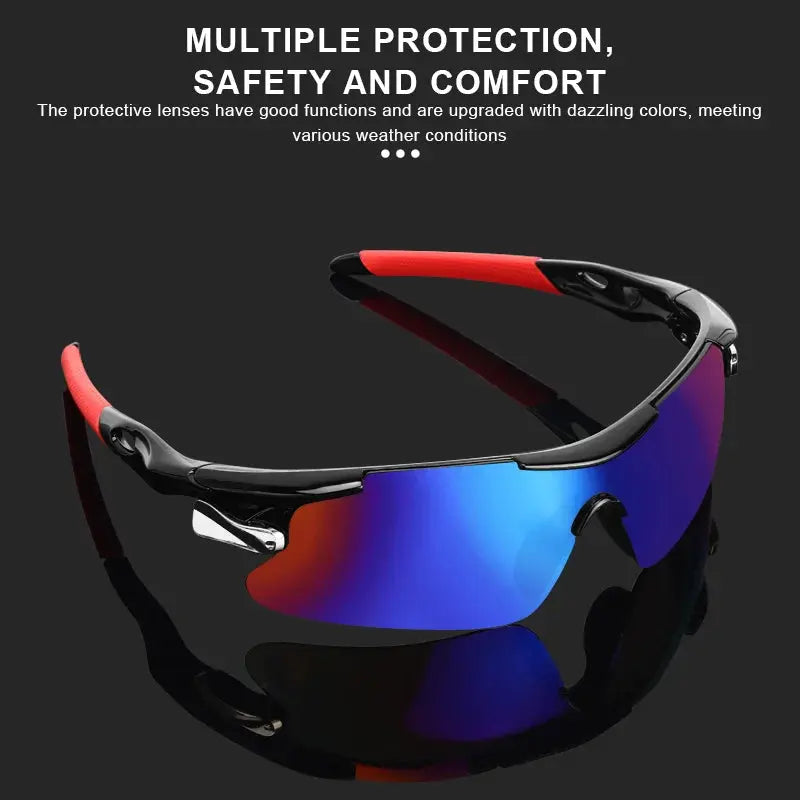 RIDERACE Sports Men Sunglasses Road Bicycle Glasses Mountain Cycling Riding Protection Goggles Eyewear Mtb Bike Sun Glasses - Suncollections
