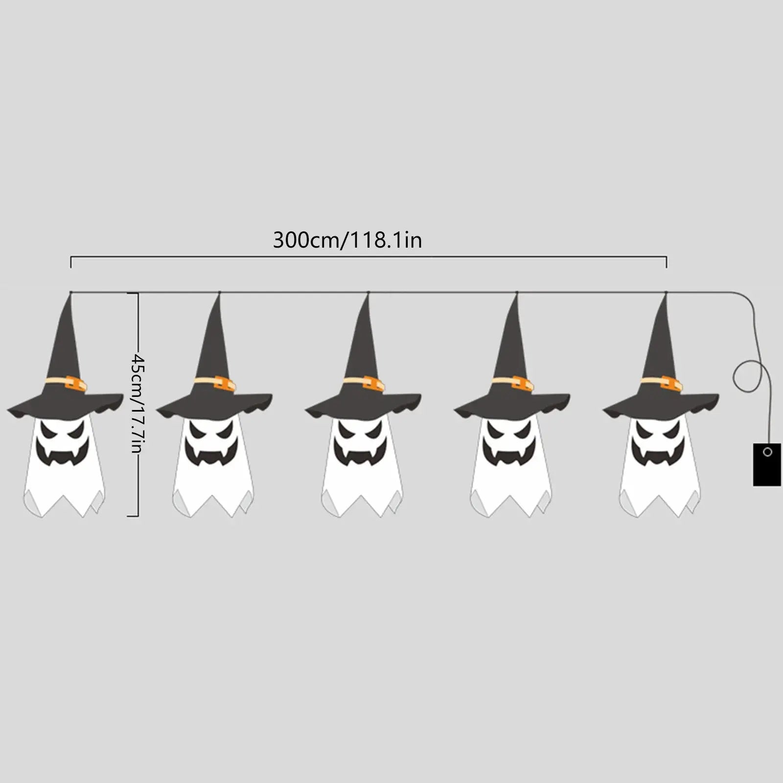 Halloween Wizard Hat Lamp Decoration Funny LED Lamp Halloween Atmosphere Indoor Outdoor Garden Party Home Decoration Supplies Suncollections