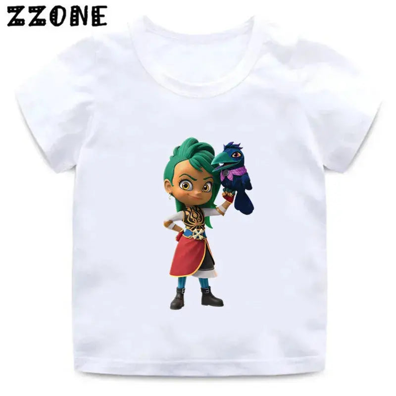 Hot Sale Santiago of The Seas Print Cartoon Kids T-Shirts Funny Girls Clothes Baby Boys T shirt Summer Children Tops,ooo5877 - Suncollections