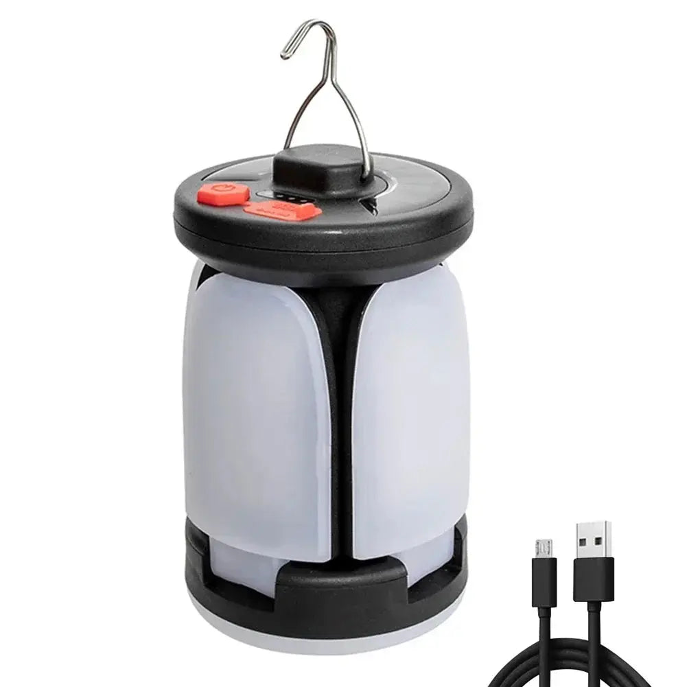 High Power Solar LED Camping Lantern Rechargeable 4500mAh 1000LM Emergency Power Bank Foldable 6 Light Modes for Camping Fishing - Suncollections