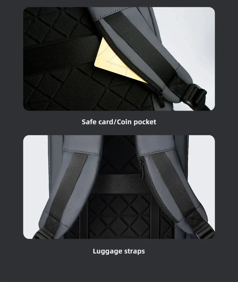 Heroic Knight Laptop Work Backpack Slim Men Waterproof Multifunctional 15.6"17" Business Trip Backpack Fashion Male School Bag - Suncollections