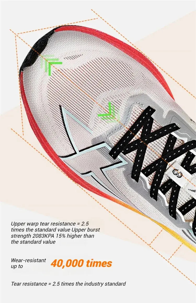 Xtep Men's Running Shoes 2000km 3.0 2025 Spring Lightweight Cushioned Wear-Resistant Training Jogging Sneakers 875119110032 Suncollections