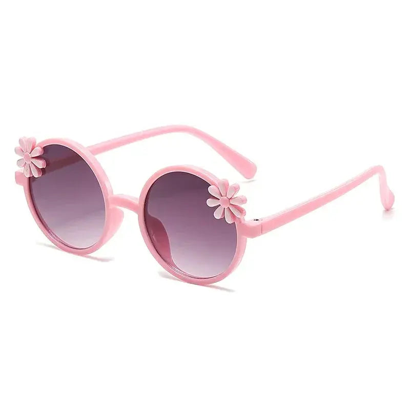 New Children's Glasses Floret Anti-ultraviolet Fashion Children's Sunglasses Outdoor Shading Travel Children's Mirror Eyewear - Suncollections