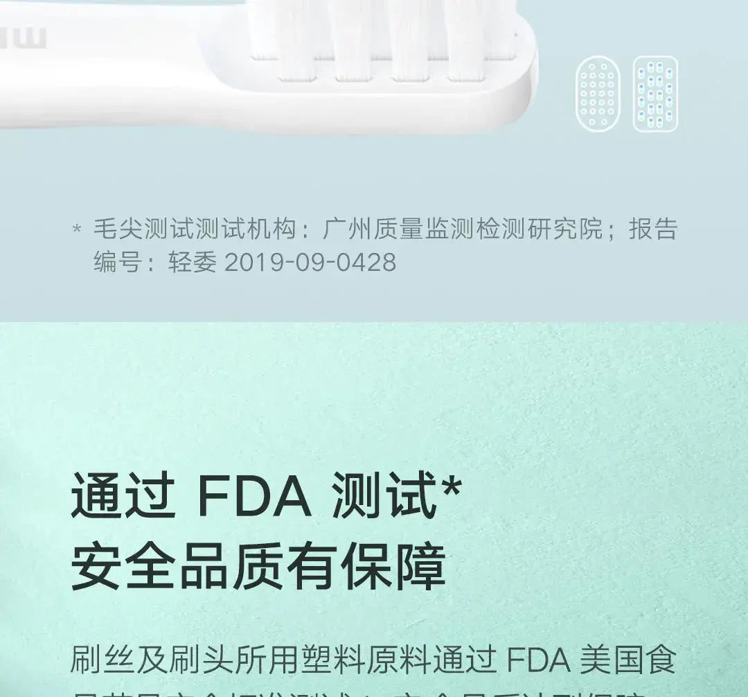 Original Xiaomi T100 Toothbrush Replacement Teeth Brush Heads Mijia T100 Electric Oral Deep Cleaning Toothbrush Heads - Suncollections