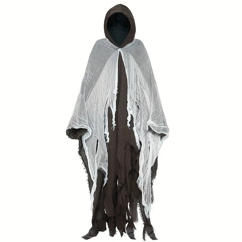 Halloween Cloak Skeleton Clothes Mask Ghost House Chamber Of Secrets Dressing Up Zombies Costume Props Halloween Gift Suncollections