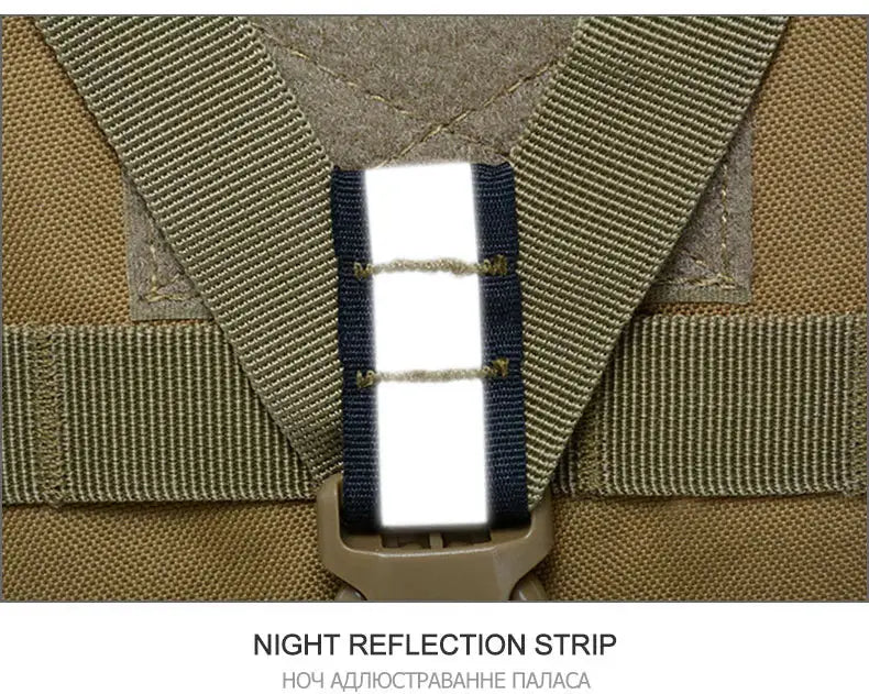 40L Camping Backpack Men's Bag Travel Bags Tactical Molle Climbing Rucksack Hiking Outdoor Reflective Shoulder Fishing Bag - Suncollections