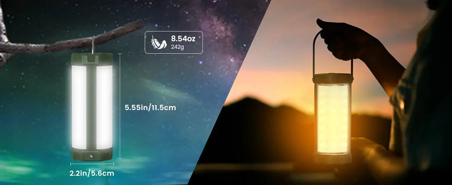 106LED Survival Camping Lantern Portable Power Bank Outdoor Lighting Flashlight Tent Light Rechargeable Emergency Equipment Lamp - Suncollections