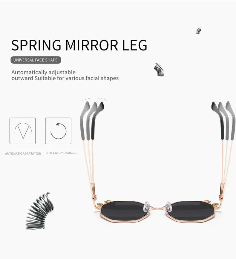 Trendy Fashion Boys and Girls Bow Metal Sunglasses B010 Polygon Trend Children's Sun Glasses Kids Outdoor UV400 Eyewear - Suncollections