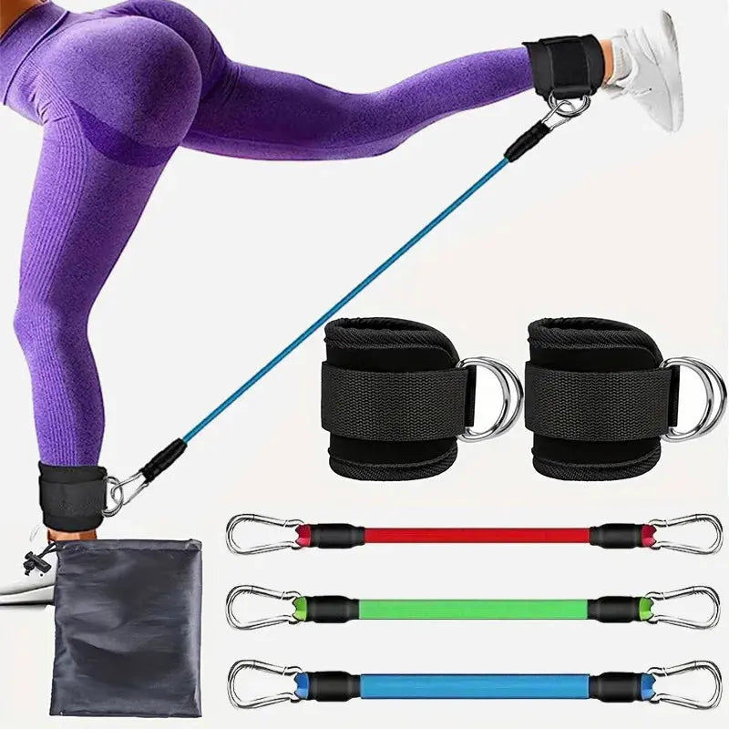 Resistance Band Set Workout Exercise Equipments Ankle Straps - Suncollections