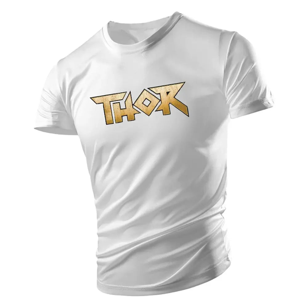 Summer Fashion Casual Sports 2d Printed Alphabet Adult Crewneck Short Sleeve Large Size Men'S T-Shirt Comfortable And Loose Suncollections