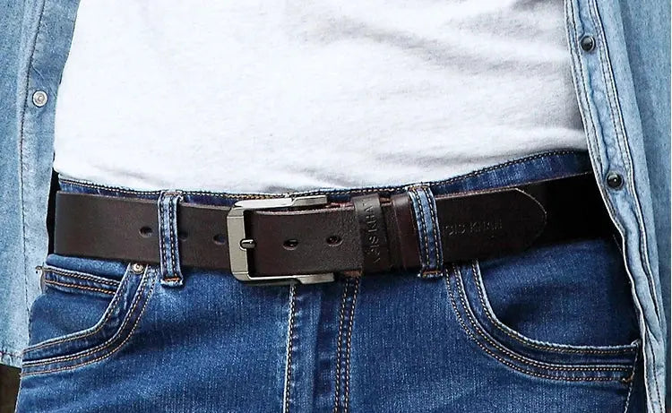 Belt men's genuine leather, genuine cowhide - Suncollections