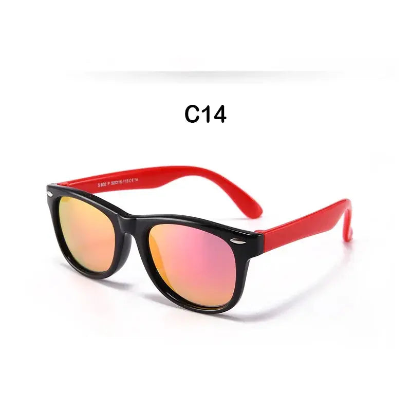 New Polarized Kids Sunglasses TR90 Silicone Boys Girls Sun Glasses Children Baby Outdoors Goggle Shades Eyewear UV400 Age 3-12 - Suncollections