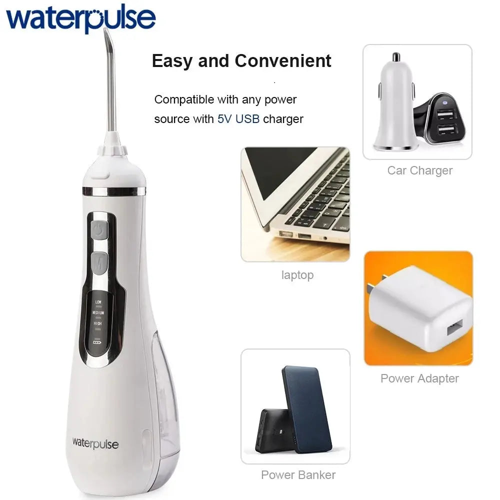 Waterpulse V500 Portable Oral Irrigator Dental Water Jet Flosser - Suncollections