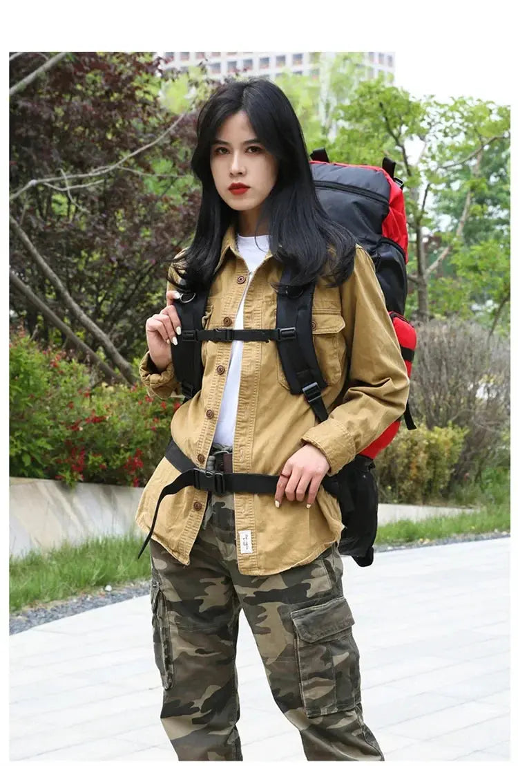 90L Waterproof Hiking Camping Backpack Trekking Bag Rucksack Large Capacity Travel Outdoor Sports Bags Camping Equipments - Suncollections