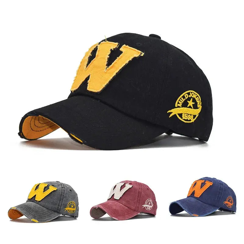 W Letter Baseball Cap - Suncollections