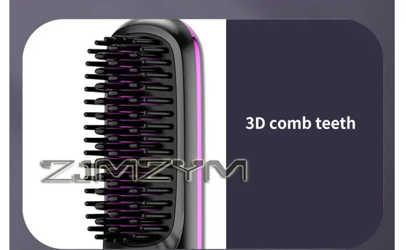 Wireless Hair Straighter Portable Flat Hair Straightener With LCD Screen Digital Display Straight & Curly Hair Hairdressing Tool Suncollections