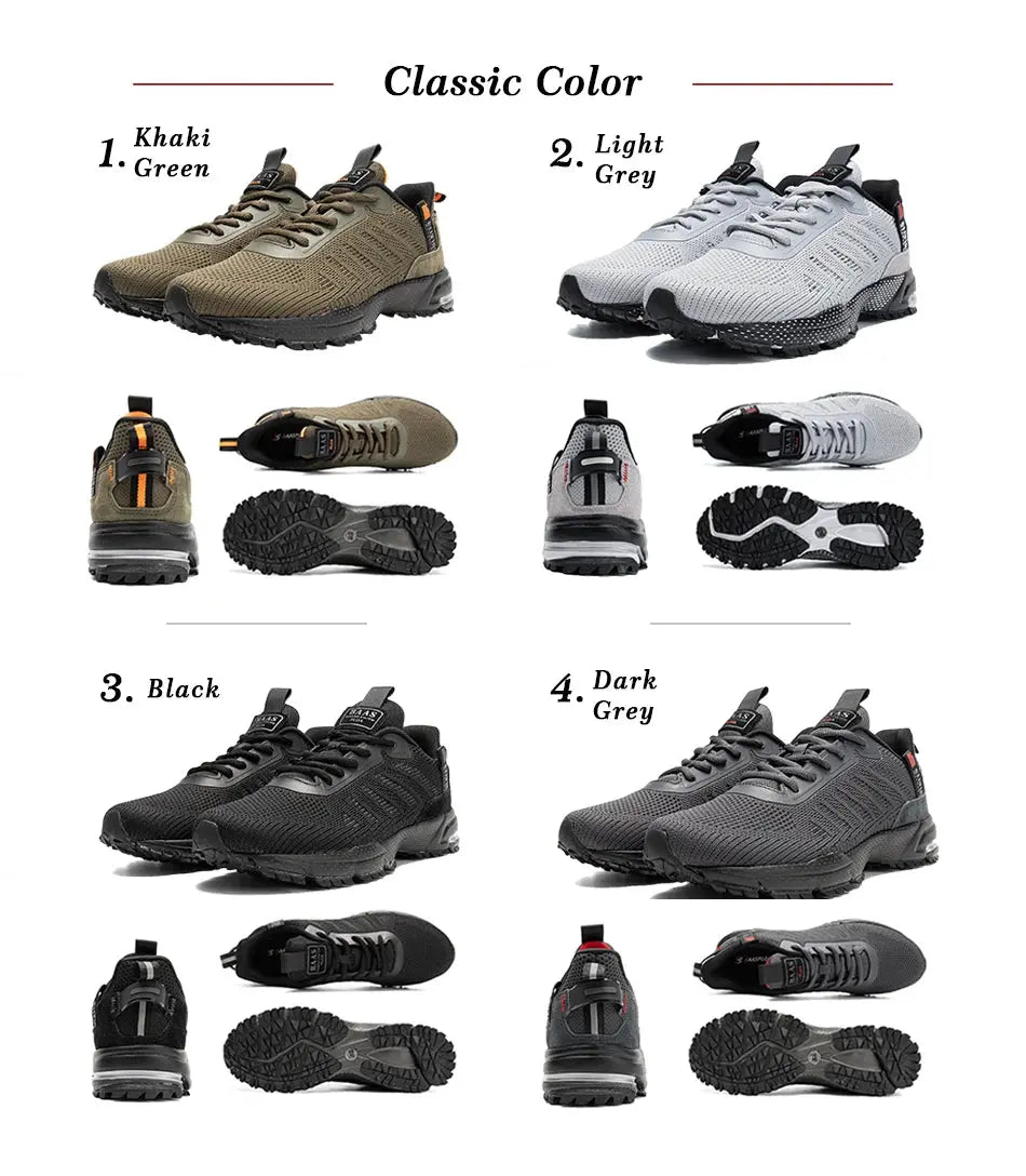 Baasploa 2022 New Male Sneakers Shoes Breathable Mesh Men Running Shoes Outdoor Grass  Walking Gym Shoes For Men Plus size 41-50 Suncollections