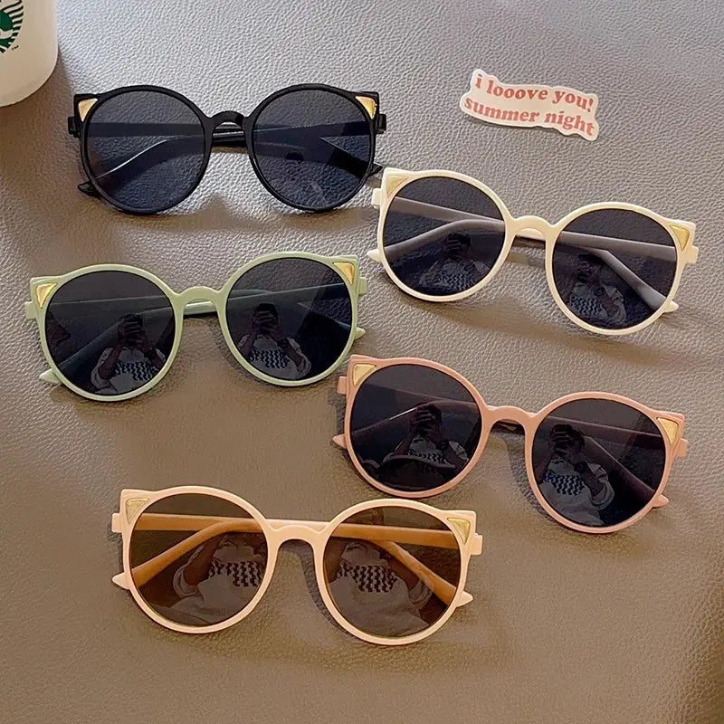 2023 Girls Boys Cute Animal Cartoon Ears Sunglasses Kids Outdoor Sun Protection Children Lovely Vintage Protection Sunglasses - Suncollections