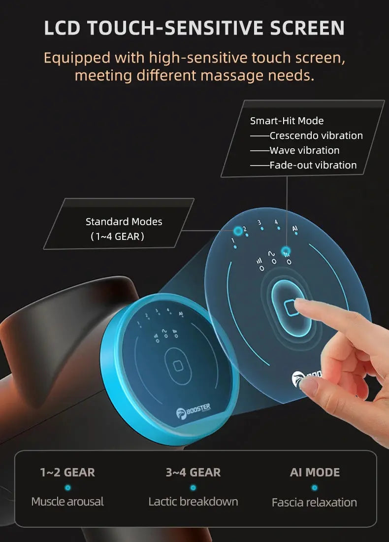BOOSTER M2-12V LCD Display Massage Gun Professional - Suncollections